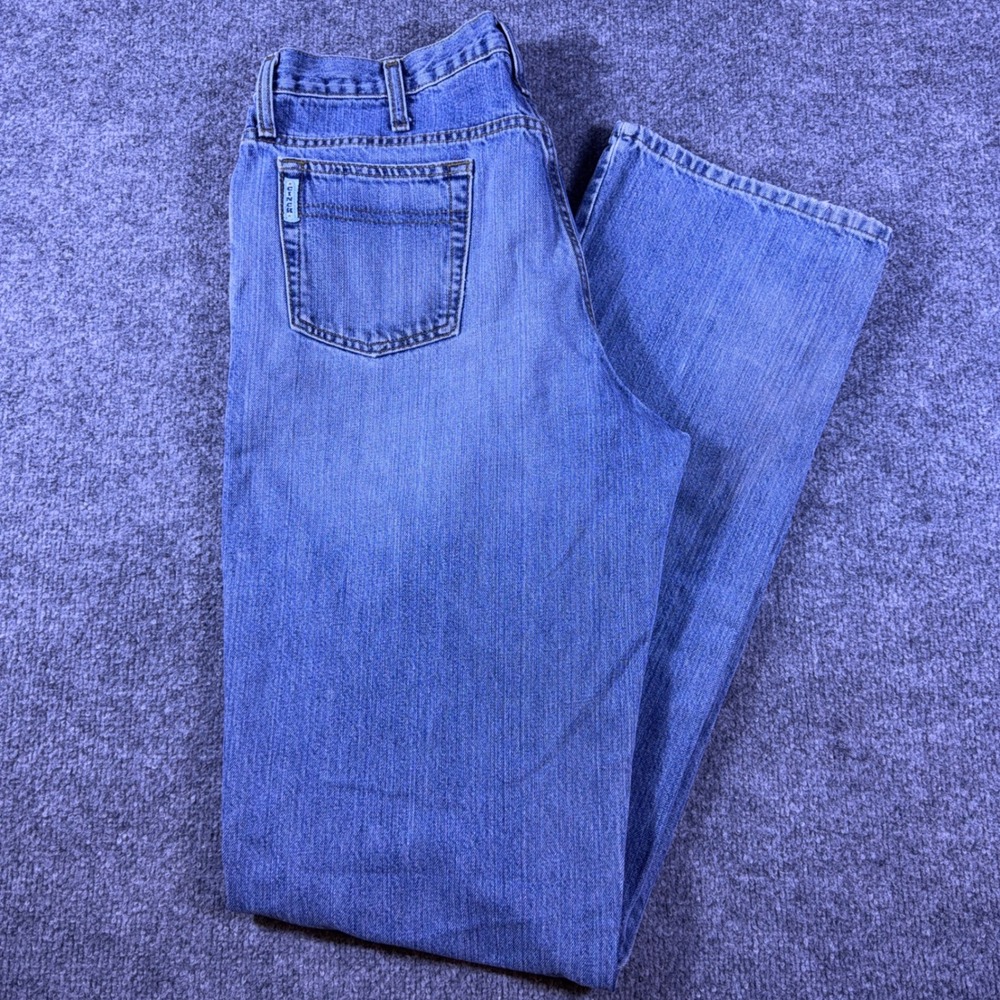 Cinch Green Label Jeans Western Cowboy Relaxed Straight Leg Mens 34x38 Light